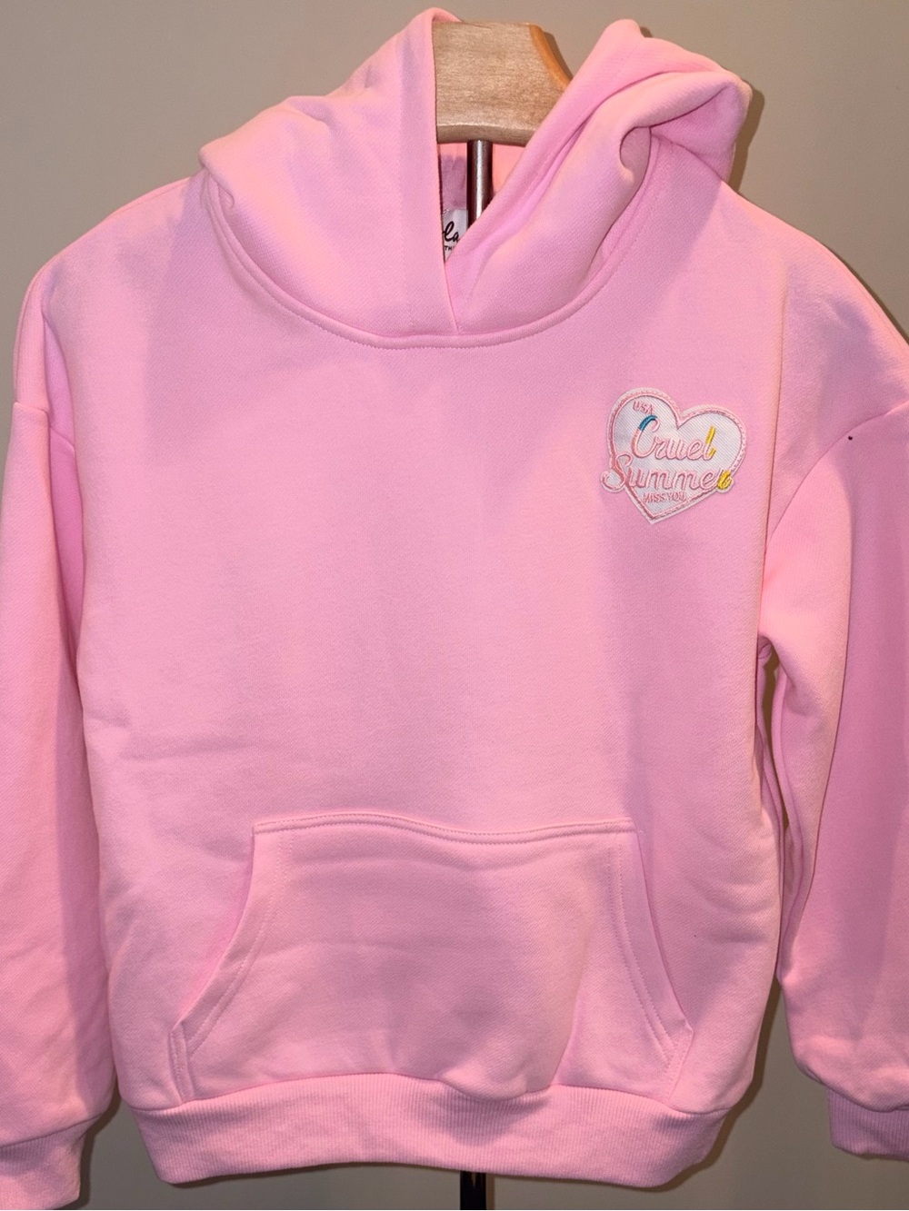 Lola and the Boys Pink Crystal SWIFTIE Hoodie, size 10 New with tags.